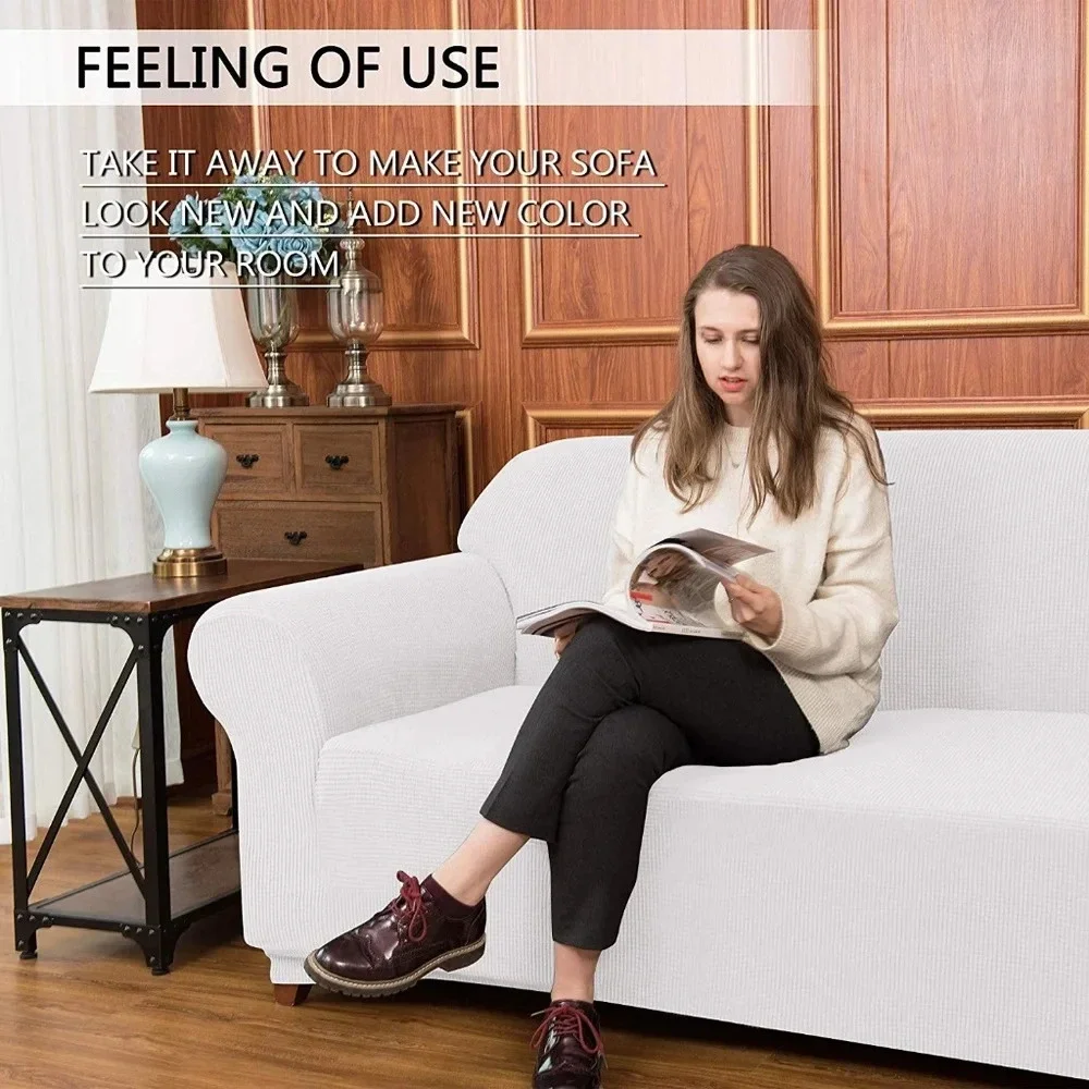 Sofa slipcover 1 Piece Jacquard high Stretch
